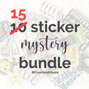 ✨NEW✨ SET of 15 Mystery Sticker Bundle - Skateboarding Skate Brand Stickers